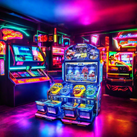 Machine d'arcade de course à monnayeur pour 4 joueurs, console de jeu de course automobile pour enfants, kit de jeu de conduite, machine de jeu de course, toutes sortes