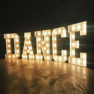 फैक्टरी आपूर्तिकर्ता निविड़ अंधकार प्रबुद्ध साइन 4ft विशाल प्रेम पत्र मार्की पत्र ऊपर प्रकाश का नेतृत्व किया - Product Image 1