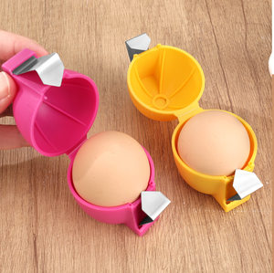 Ouvre-coquille d'œuf, coupe rapidement les œufs durs, éplucheur d'œufs, brise-coquille d'œuf en acier inoxydable, gadget de cuisine - Product Image 5