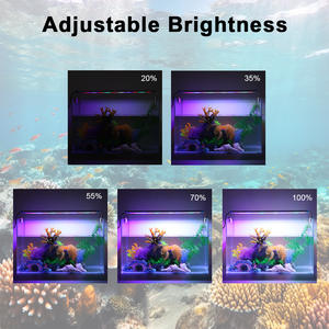 USB controllato LED <span class=keywords><strong>acquario</strong></span> luce rettangolare di plastica staffa sei-fila per serbatoio di erba paesaggio di illuminazione sicura per uso soggiorno - Product Image 2