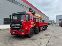 Grue à flèche articulée CLW de 14 tonnes à 5 sections, composants Zoomlion, haute efficacité, montée sur châssis Dongfeng Jinchen KH 8x4 motorisé