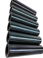 Rouleau de guidage en aluminium anodisé dur noir BT018 |   Rouleau de guidage de surface industriel résistant à l'usure, personnalisé OEM