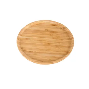 环保竹板圆形食品