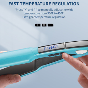 Plancha de Pelo Eléctrica DSP, Cerámica Iónica, Doble Uso, Alisadora y Rizadora, Control de Temperatura - Product Image 4