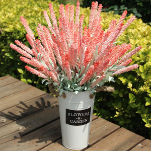 M247 12หัวโฟม PE ลาเวนเดอร์<span class=keywords><strong>สาขา</strong></span>ยาวช่อดอกไม้ผ้าไหมพลาสติกประดิษฐ์ดอกไม้ตกแต่ง - Product Image 2