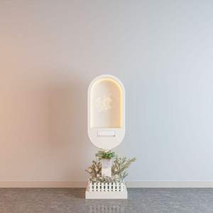 Cabina Telefonica Vintage Bianca con Libro Messaggi Audio e LED per Decorazioni Esterne e Interne, Matrimoni e Feste - Product Image 1