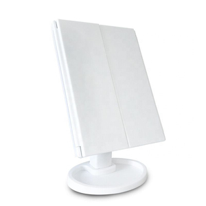 Sıcak satış pembe Mini katlanabilir LED kozmetik aynalar kadınlar için makyaj aynası güzellik ürünleri - Product Image 6