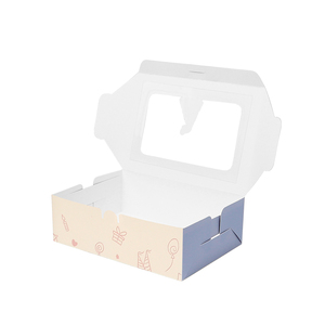 Scatole per <span class=keywords><strong>Pasticceria</strong></span> Personalizzate con Logo Stampato, Confezioni per Alimenti, Scatole per <span class=keywords><strong>Biscotti</strong></span> e Ciambelle con Finestra - Product Image 3