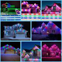 Luz LED RGBW 12v/24v con Forma de Gema para Decoración de Interiores, Luz Puntual LED de 30mm para Decoración Navideña de Exteriores