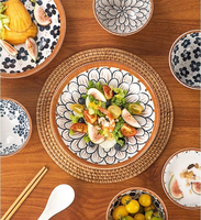 LOMATO Juego de Regalo de 4 Tazones de Cerámica Estilo Japandi Ecológico Japonés con Palillos para Regalo Empresarial, Tazones para Arroz de 4.5 Pulgadas
