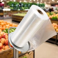 HDPE verpakkingszakken op rol, food grade, transparante plastic zakken voor het bewaren van fruit en groenten