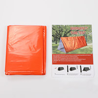 Tente tubulaire réfléchissante d'extérieur en gros, abri de camping thermique imperméable, tente de couchage compacte d'urgence