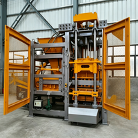Machine automatique QT4-15 pour la fabrication de blocs de béton, machine à fabriquer des blocs creux pour les petites entreprises et les briqueteries