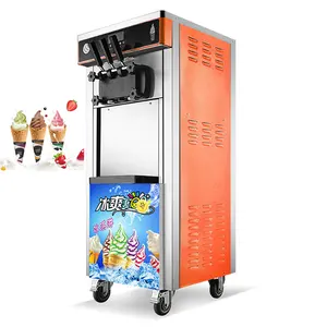 Factory price serve commercial 3 heads soft ice cream machine