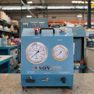Pompe hydraulique pneumatique professionnelle QDB-150 1500BAR/150MPA, pompe à piston ultra haute pression à commande pneumatique pour usinage de boulons - Product Image 3