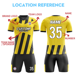 Custom voetbaltenues voor volwassenen, sublimatie Thailand voetbalshirts, sport trainingsuniformen, voetbaluniformen voor heren W018 - Product Image 3