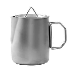 طقم شاي من الفولاذ المقاوم للصدأ 304 للاستخدام الخارجي، مجموعة محمولة لصنع الشاي أثناء السفر والتخييم وشرب الشاي والطهي على الموقد، أدوات وأكواب الشاي - Product Image 1