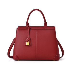 Factory Bulk Womens <strong>Handbag</strong> Large Capacity Multiple Compartments Red Commuting Bag Featuring Bold Zipper Design Stylish - Product Image 2