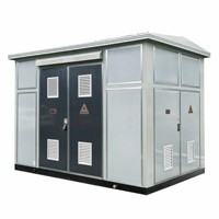 Unité de panneaux modulaire pour transformateur sec de type américain YB-12, avec compartiment de câbles, pour application en ferme éolienne, pour trois postes de transformation extérieurs