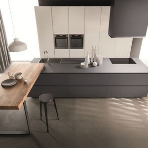 Muebles de cocina etíopes Armarios de cocina de madera de diseño moderno <span class=keywords><strong>simple</strong></span> para espacios pequeños - Product Image 2