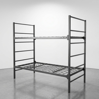 Lit superposé institutionnel qualifié US GSA 3FNE 99-582E, lit superposé en acier renforcé avec base en maille à ressorts intégrés pour projet gouvernemental