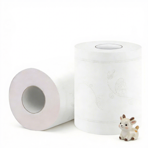 Rouleau de <span class=keywords><strong>papier</strong></span> <span class=keywords><strong>toilette</strong></span> en pâte de bois vierge, doux, sans poussière, écologique, jetable, économique, personnalisable, marque privée, en vrac, 12,5g, 4 plis, 105mmH - Product Image 1