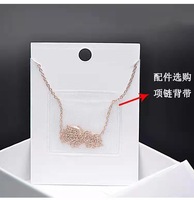 Petites quantités minimales de commande, Chine, vente en gros bon marché, anneaux de luxe, collier, bijoux, pochette en PVC sur carte