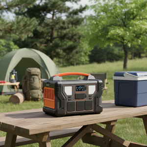 Générateur solaire portable de secours pour la maison et l'extérieur, batterie lithium-ion 1 kW, 1000 W, station d'alimentation portable pour le camping - Product Image 1