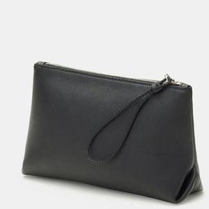 Trousse de maquillage personnalisée en cuir noir, joli sac à cosmétiques de qualité supérieure, offre spéciale - Product Image 1