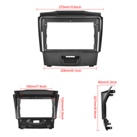 Panneau stéréo de navigation GPS Android Meihua pour ISUZU D-MAX Mu-X 2015-2019 Installation du tableau de bord avec câble d'alimentation