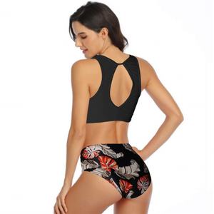 Traje de Baño Personalizado 2024 con Estampado de Plantas para Parejas, Traje de Baño para Hombre, Bikini de Dos Piezas para Mujer, Traje de Baño Deportivo - Product Image 3
