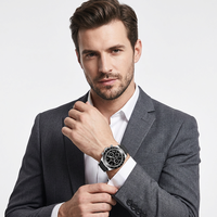 Reloj de Pulsera Cronógrafo Multifuncional de Cuarzo Personalizado al por Mayor, Resistente al Agua, Luminoso, de Acero Inoxidable, a la Moda para Hombre