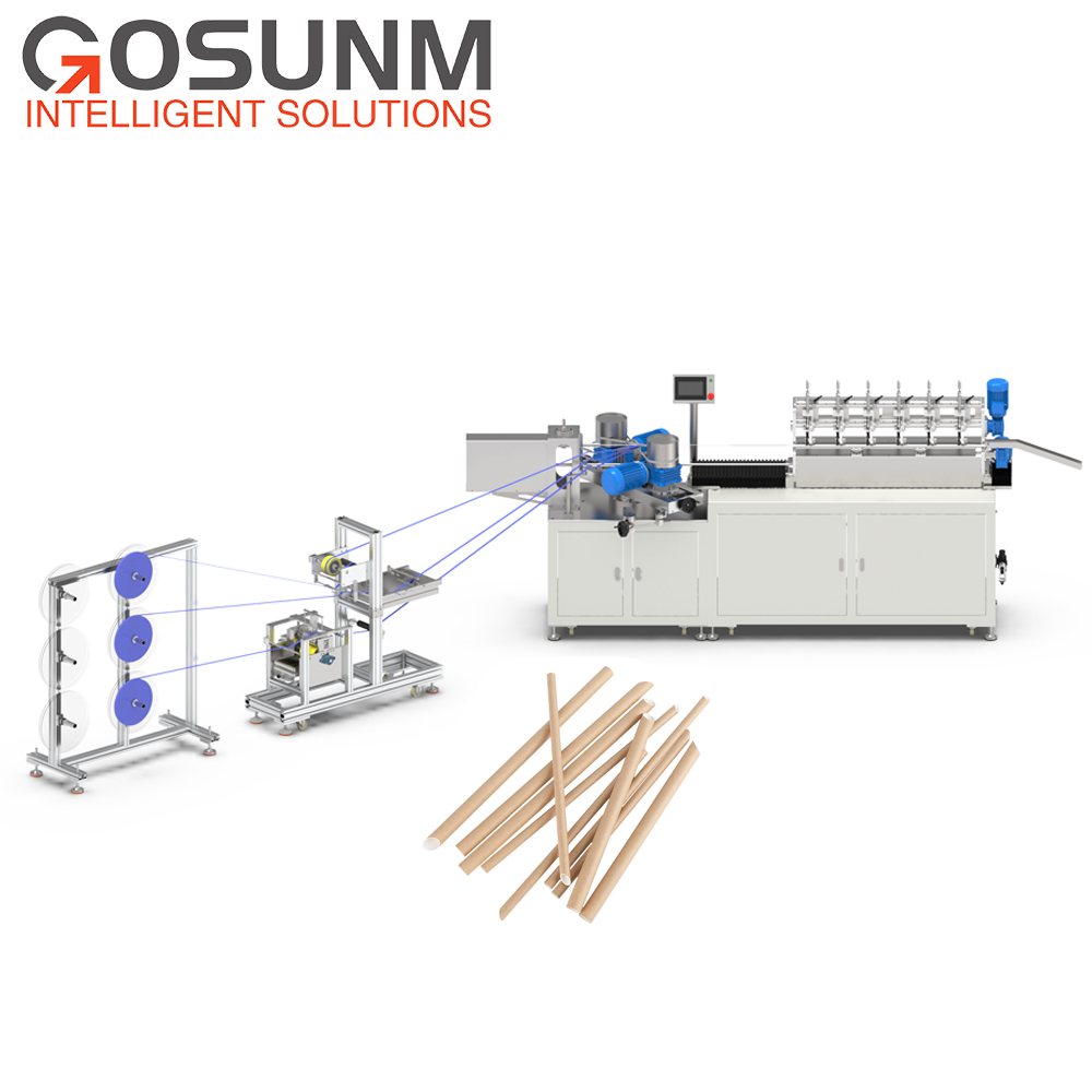 Автоматический питьевой воды, бумажная, соломенная машина по производству бумаги соломы и трубочных изготовительных машин