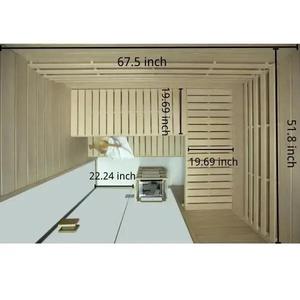 Kızılötesi buhar Hemlock katı ahşap Transom bilgisayar kontrol paneli ile lüks Modern <span class=keywords><strong>2</strong></span>-4 kişi Sauna ısıtıcı - Product Image 3