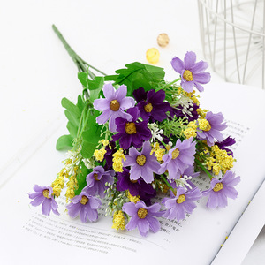 Dufu simulación Margarita nueva decoración de la <span class=keywords><strong>casa</strong></span> artificial/Flor falsa Flor de seda saltando orquídea hogar lugar flores decorativas - Product Image 2