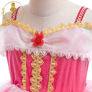 Costume de princesse d'Halloween pour filles, glace, neige, nouvelle robe de princesse <span class=keywords><strong>Aurore</strong></span>, <span class=keywords><strong>la</strong></span> <span class=keywords><strong>Belle</strong></span> <span class=keywords><strong>au</strong></span> <span class=keywords><strong>bois</strong></span> <span class=keywords><strong>dormant</strong></span>, robe de princesse pour filles, épaules dénudées, tulle, spectacle de vacances - Product Image 4