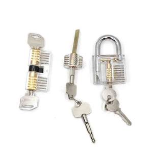 Outils de cueillette de serrure en acier inoxydable de pratique transparente 17 pièces choix de serrure avec <span class=keywords><strong>cadenas</strong></span> - Product Image 4