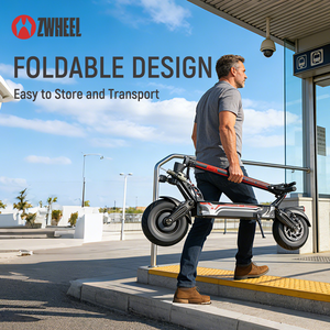 Scooter Eléctrico Zwheel GT1 Económico de Doble Motor, 113 km de Autonomía, 116 km/h de Velocidad, Diseño Plegable, Rendimiento Equilibrado para Usuarios con Presupuesto Limitado - Product Image 5