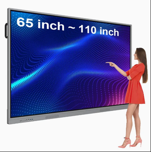 Écran tactile <span class=keywords><strong>interactif</strong></span> 65 75 86 110 pouces Moniteur LCD à écran plat 4K Tableaux interactifs numériques intelligents pour l'enseignement scolaire - Product Image 1