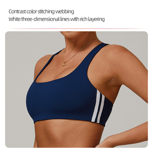 XW-DWX3020 Push up Workout Sportswear Dos Nu Cross Sports Rembourré <span class=keywords><strong>U</strong></span> Cou Soutien-Gorge Gym Fitness Vêtements Respirant Yoga Soutien-Gorge pour Femmes - Product Image 2