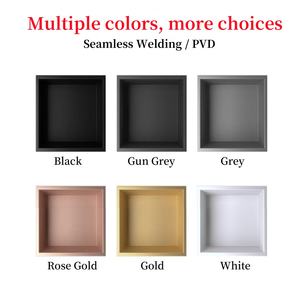 Étagères de <span class=keywords><strong>douche</strong></span> modernes en acier inoxydable 304, étagère de <span class=keywords><strong>niche</strong></span> de <span class=keywords><strong>douche</strong></span> noire pour salle de bain, éclairage LED pour <span class=keywords><strong>niche</strong></span> de <span class=keywords><strong>douche</strong></span> d'hôtel, pour l'arrangement des carreaux - Product Image 4