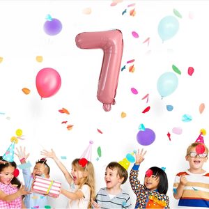 Wholesale 32 Inch Metallic Number Foil <b>Balloons</b> with Eco-Friendly Retail Packaging for Birthday <b>Party</b> Decoration - Product Image 5