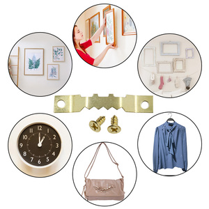 100套锯齿钉相框挂架挂架墙油画镜子锯齿钩带螺丝 - Product Image 3