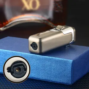 DEBANG Cigarette Lighter Customizable Refillable Windproof Powerful Portable Luxury Cigar Lighter With 4 Flames