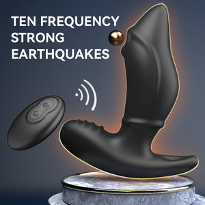 Ferngesteuerter Vibrierender Analplug mit Perlen-Rollmassage Anales Erwachsenen-Sexspielzeug für Männer Frauen Paare - Product Image 3