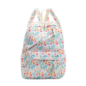 Floral print <b>large</b> capacity lightweight <b>backpack</b> adjustable shoulder straps breathable double shoulder bag daily commute - Product Image 4