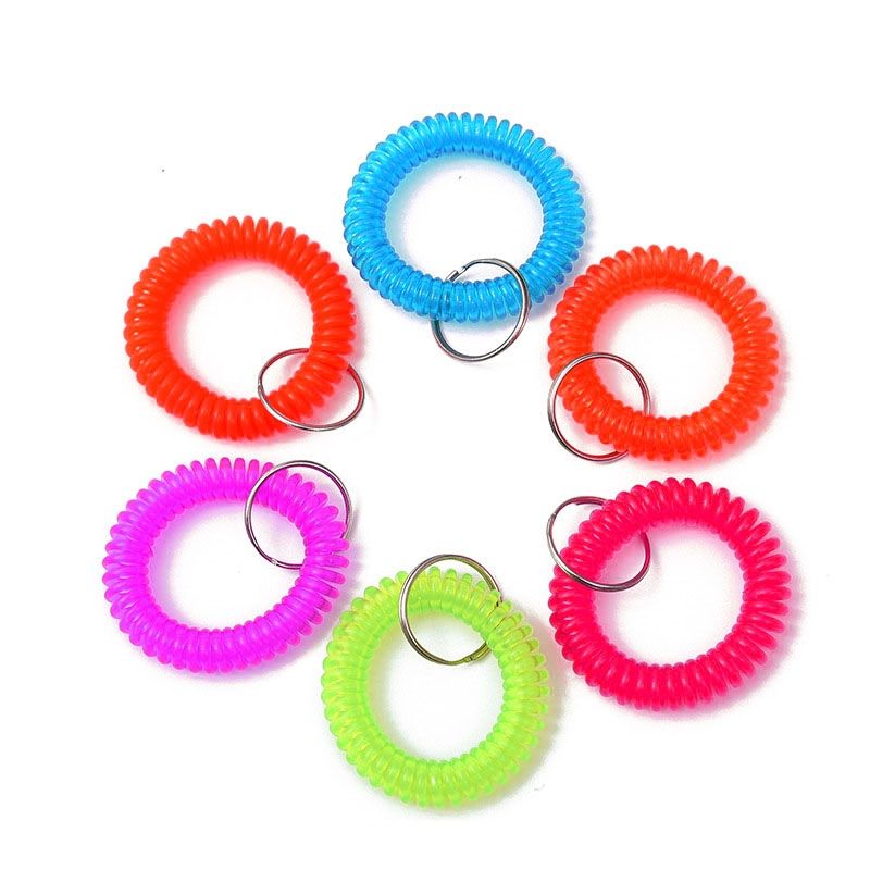 Colorful Spring Flexible Spiral Wrist Inch Coil Bracelet Coil