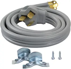 Range cord 3 Wire Range Oven Cord 50-AMP 250 Volts 8 AWG Wire, Flat cord SRDT CABLE