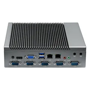 औद्योगिक कंप्यूटर HDM1 USB VGA LAN सीरियल समानांतर पोर्ट i3 i5 i7 फैनलेस रग्ड औद्योगिक मिनी पीसी x86