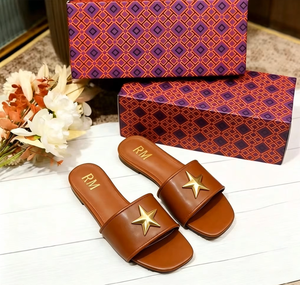 Sandalias de Tacón Bajo con Decoración de Pedrería y Parte Superior de PU para Mujer - Product Image 3